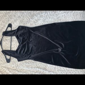 Forever 21 black velvet dress